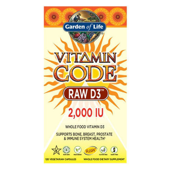 Picture of Vitamin Code Raw D3 (2000) 120 Caps by Garden of Life