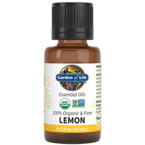 Picture of Organic Lemon Essential Oil 0.5 oz. by Garden of Life       