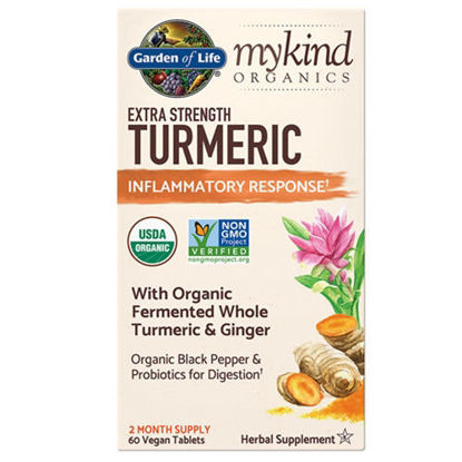 Picture of mykind Organics Extra Strength Turmeric 60 tabs by GoL