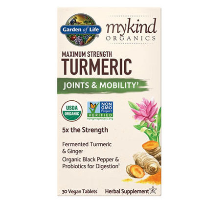 Picture of mykind Organics Joints & Mobility Turmeric 30 tabs by GoL