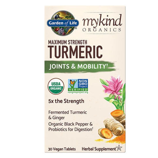 Picture of mykind Organics Joints & Mobility Turmeric 30 tabs by GoL   