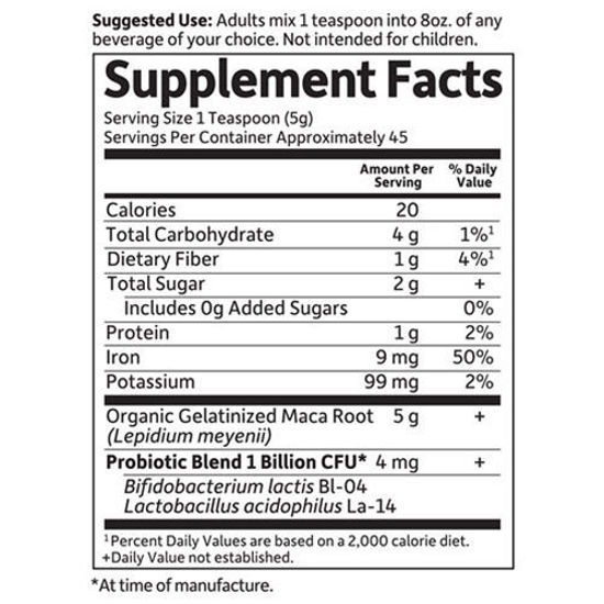 Picture of mykind Organics Maca Powder 225g by Garden of Life