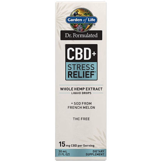 Picture of Dr. Formulated CBD+ Stress 15mg, 1 oz. Drops by GoL