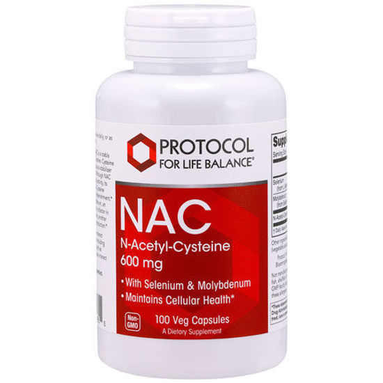 Picture of NAC (N-Acetyl Cysteine) (600mg) Plus 100 caps by Protocol   