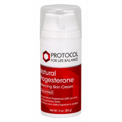 Picture of Progesterone Cream (Unscented) 3oz. Pump by Protocol