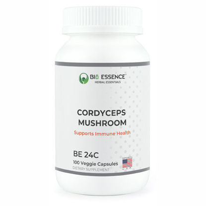 Picture of Cordyceps Mushroom 100 caps by Bio Essence                  