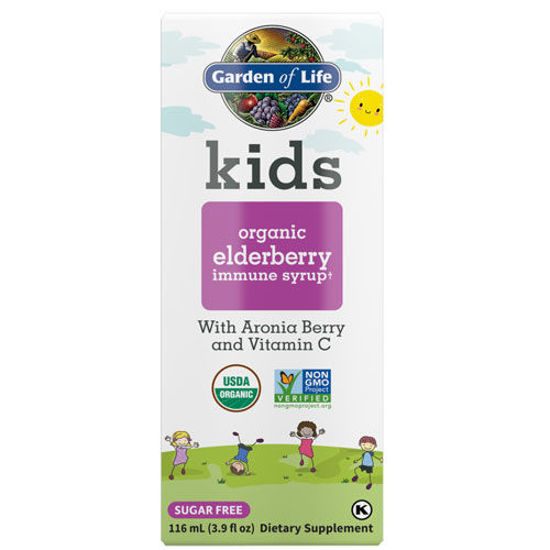 Picture of Kids Organic Elderberry Immune Syrup 3.9 oz. by GoL         