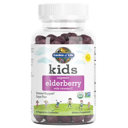 Picture of Kids Organic Elderberry 60 Gummies by Garden of Life