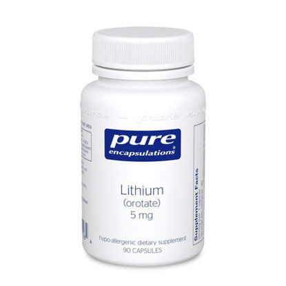 Picture of Lithium (Orotate) 5mg 90's, Pure Encapsulations