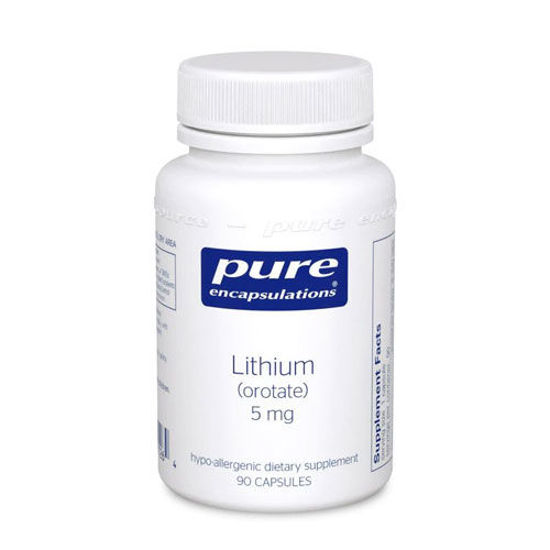 Picture of Lithium (Orotate) 5mg 90's, Pure Encapsulations