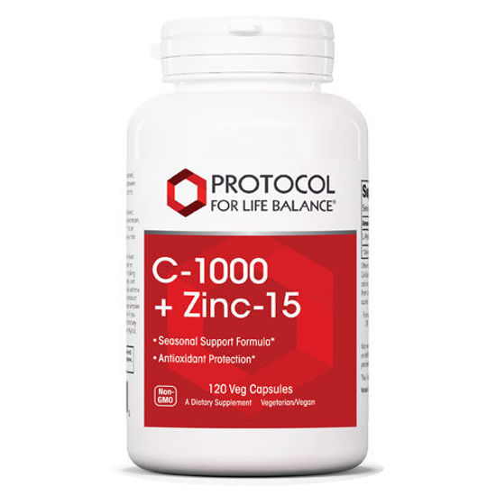 Picture of C-1000 + Zinc-15 120 caps by Protocol                       