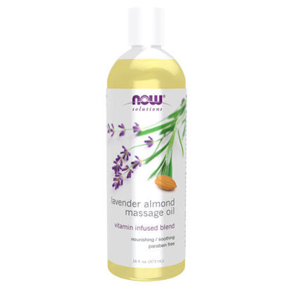 Picture of Lavender Almond Massage Oil 16oz. by NOW Foods              
