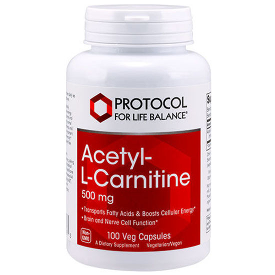 Picture of Acetyl L-Carnitine (500mg) 100 caps by Protocol             