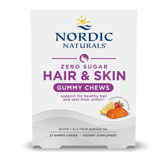 Picture of Nordic Zero Sugar Hair & Skin Gummy Chews 27ct              