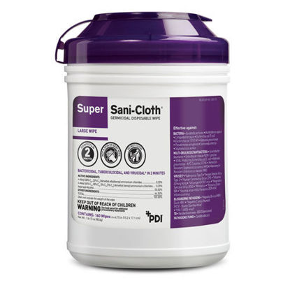 Picture of Super Sani Cloth Germicidal Wipes 160's