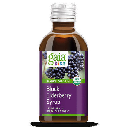 Picture of Black Elderberry Kids 3 oz., Gaia Kids
