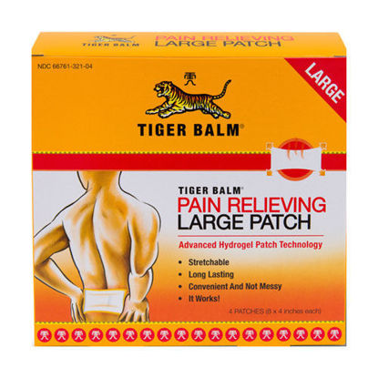 Picture of Tiger Balm Hydrogel Patch Large Size (4 Pack) 8"x4"