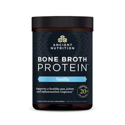 Picture of Bone Broth Protein (Vanilla) 492g by Ancient Nutrition