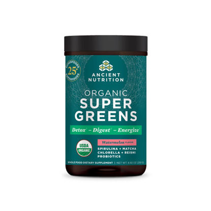 Picture of Organic SuperGreens (Watermelon) 250g by Ancient Nutrition