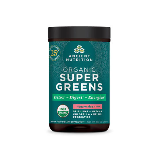 Picture of Organic SuperGreens (Watermelon) 250g by Ancient Nutrition